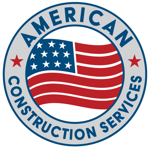 American Construction Services logo white circle